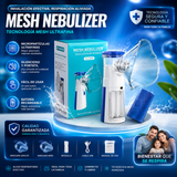Mesh Nebulizer Pro™ | Respiración Rápida, Silenciosa y Efectiva Para Toda la Familia