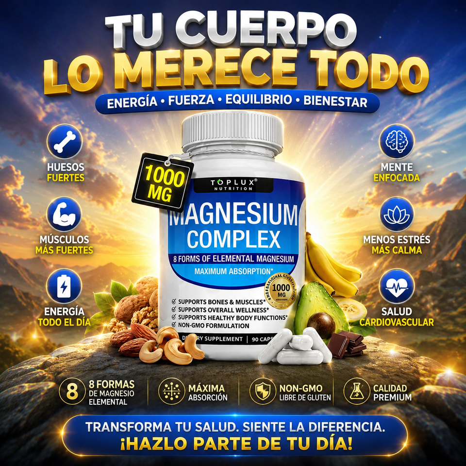 ⚡💙 MAGNESIUM COMPLEX 1000MG – EL IMPULSO QUE TU CUERPO NECESITA 💙⚡