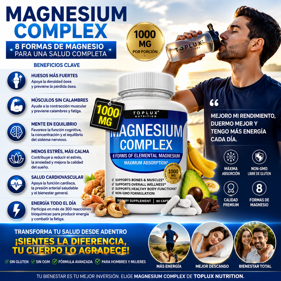 ⚡💙 MAGNESIUM COMPLEX 1000MG – EL IMPULSO QUE TU CUERPO NECESITA 💙⚡