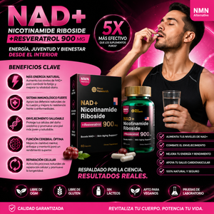 NAD+ Nicotinamide Riboside + Resveratrol 900MG