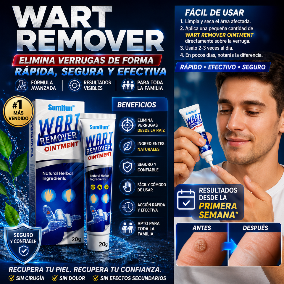 🌟 Wart Remover Ointment – Despídete de las Verrugas y Recupera tu Confianza
