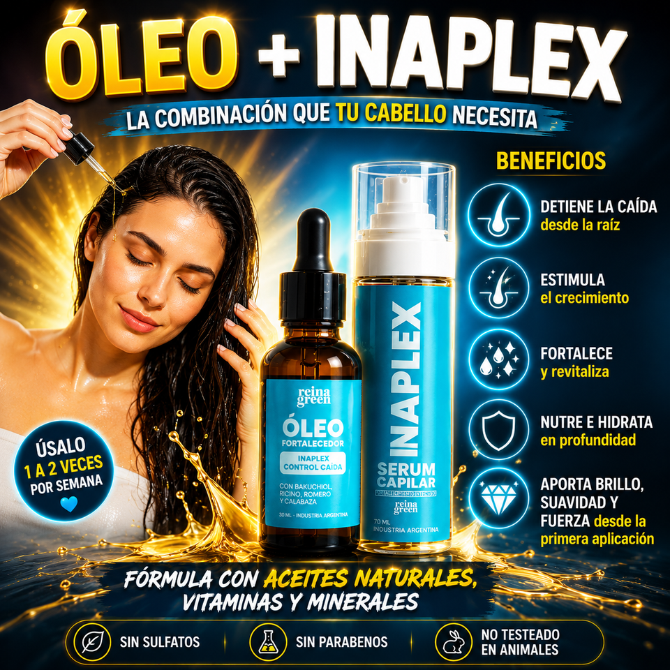 ÓLEO + INAPLEX: El tratamiento intensivo que transforma tu cabello desde la raíz