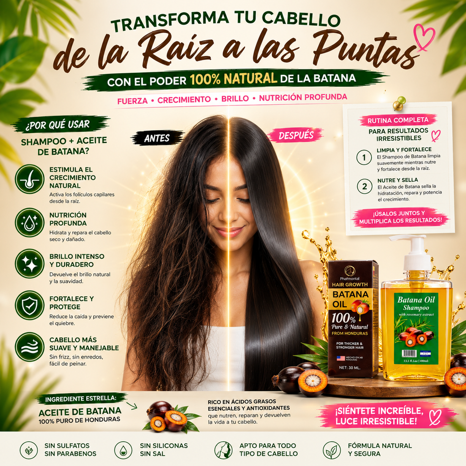 ✨ Batana Duo – Cabello Fuerte y Radiante + delivery gratis