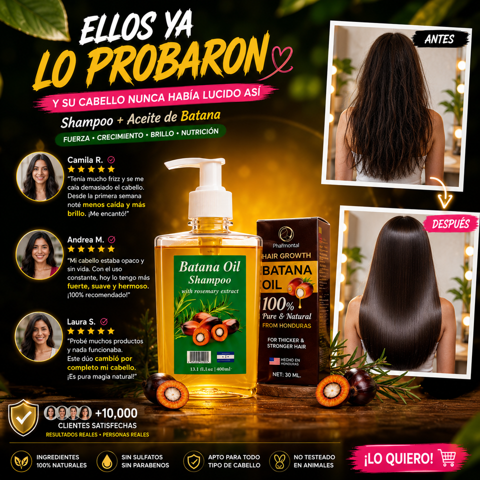 ✨ Batana Duo – Cabello Fuerte y Radiante + delivery gratis