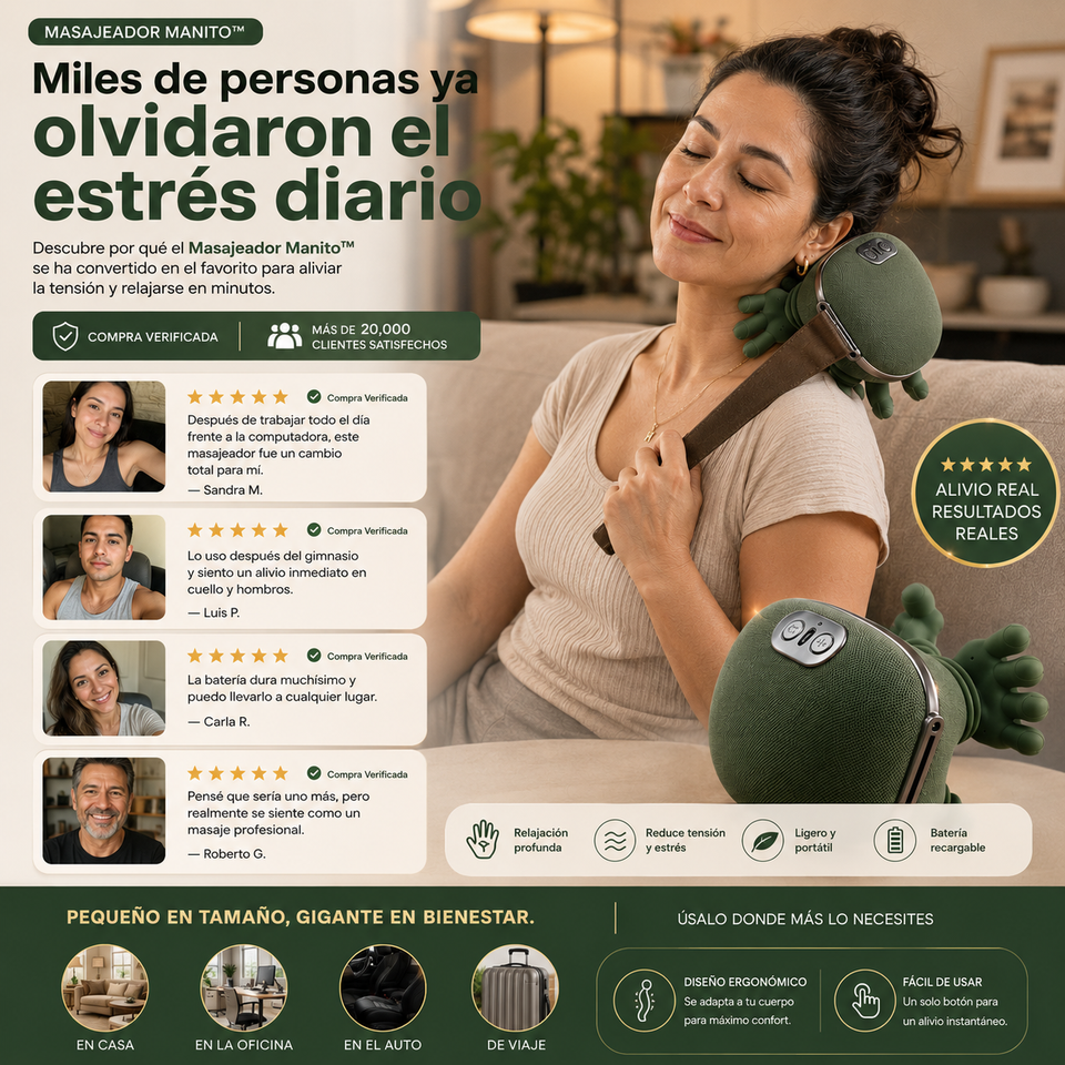💆‍♀️ Masajeador Manito™ | El Alivio Que Tu Cuerpo Te Está Pidiendo