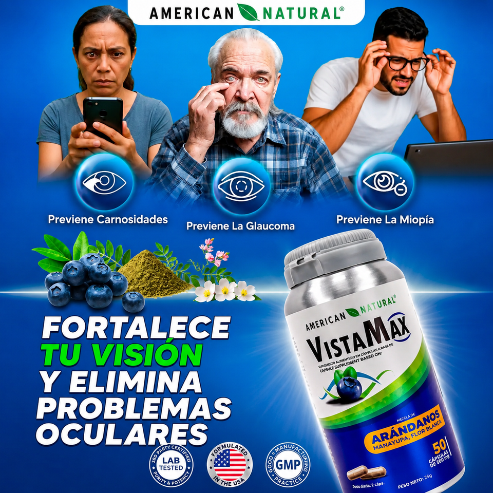 👁️ VistaMax – Claridad Visual y Bienestar Natural en Cada Cápsula