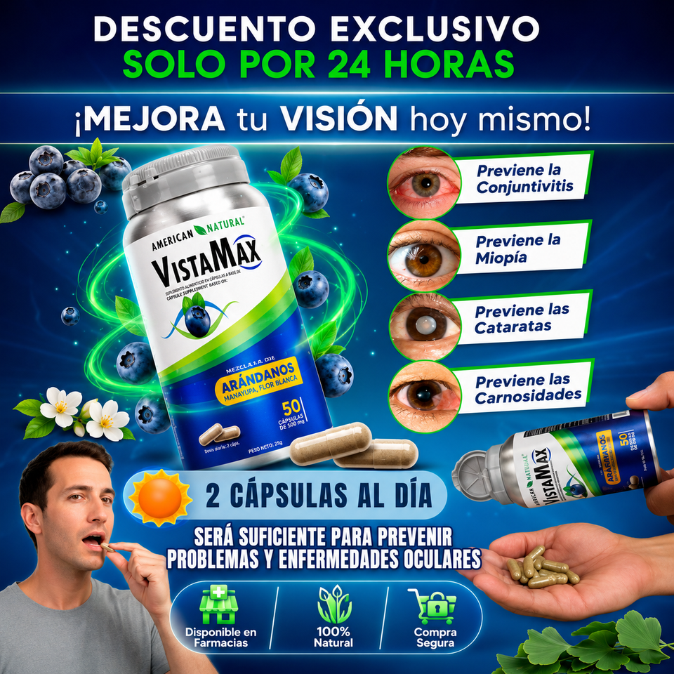 👁️ VistaMax – Claridad Visual y Bienestar Natural en Cada Cápsula