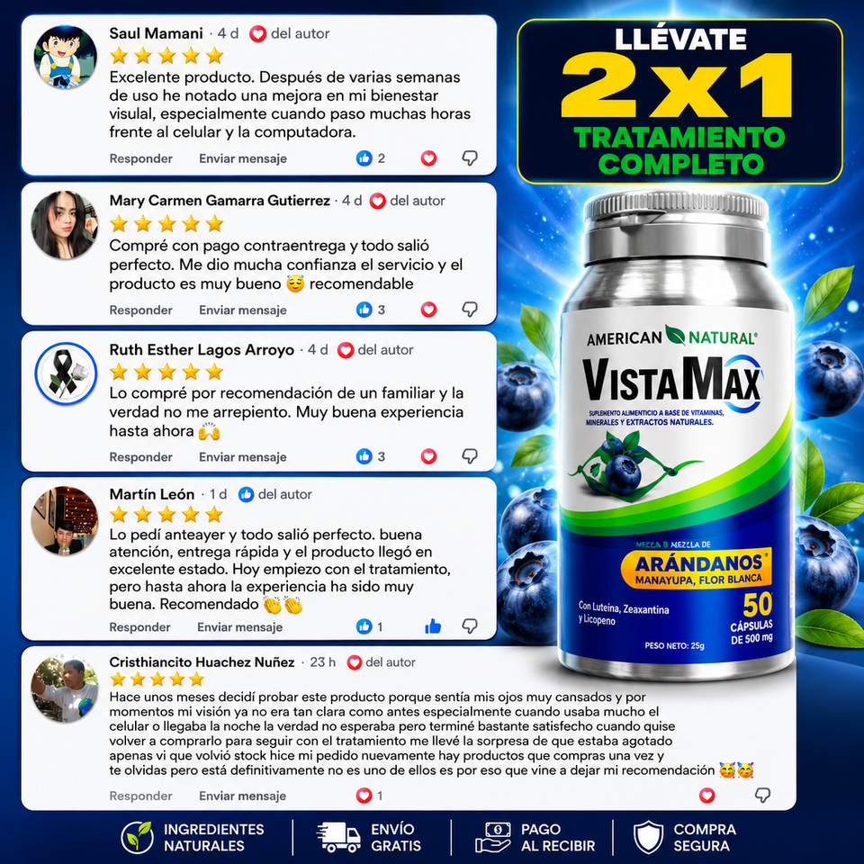 👁️ VistaMax – Claridad Visual y Bienestar Natural en Cada Cápsula